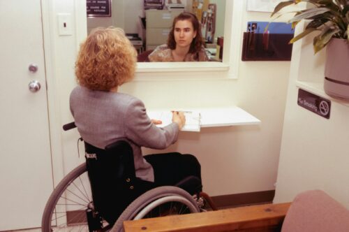 woman in wheelchair